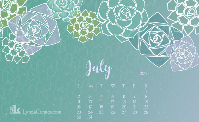 Free July 2017 Downloadable Desktop&nbsp;Calendar
