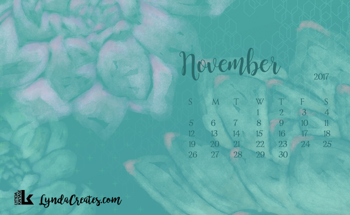 November 2017 Downloadable Desktop&nbsp;Calendar