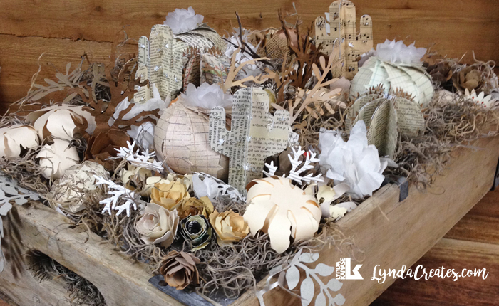 Paper Succulent Crate&nbsp;Display