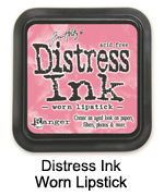 Distress Ink worn lipstick