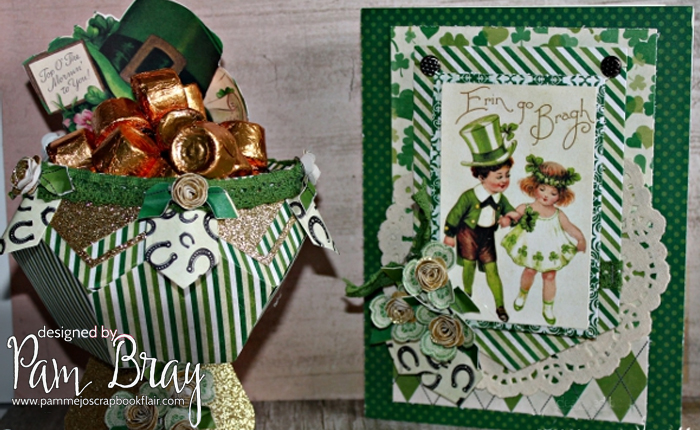 Pot of Gold Treat Box and Card by Pam&nbsp;Bray