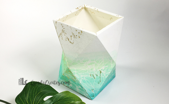 Ombre Geometric Paper&nbsp;Vase