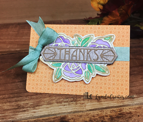 A Sizzix Thank You Gift Card Holder LyndaCreates