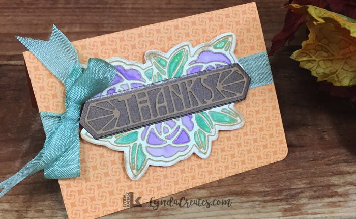 A Sizzix Thank You Gift Card&nbsp;Holder