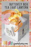 sizzix butterfly box tea light pin