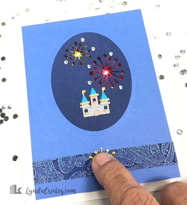 Magic Castle Fireworks Card