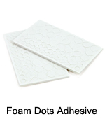Foam dot adhesive