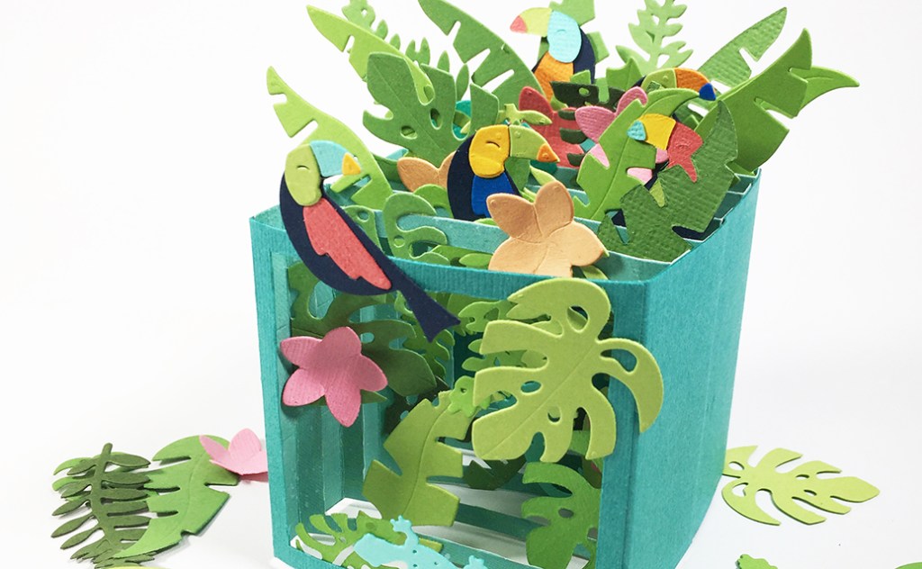 Tropical Bursting Card-in-a-Box