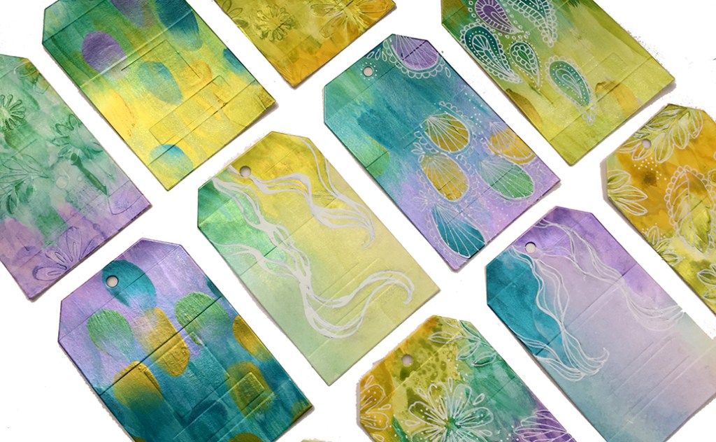 Mixed Media Painted&nbsp;Tags2