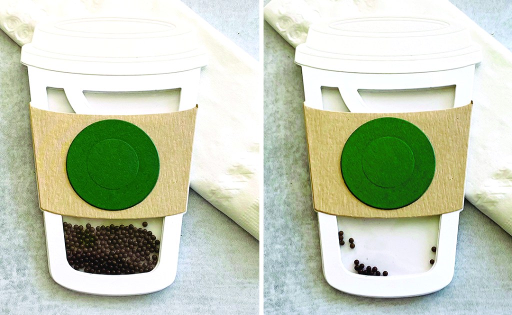 Watch this shaker coffee cup magically&nbsp;refill