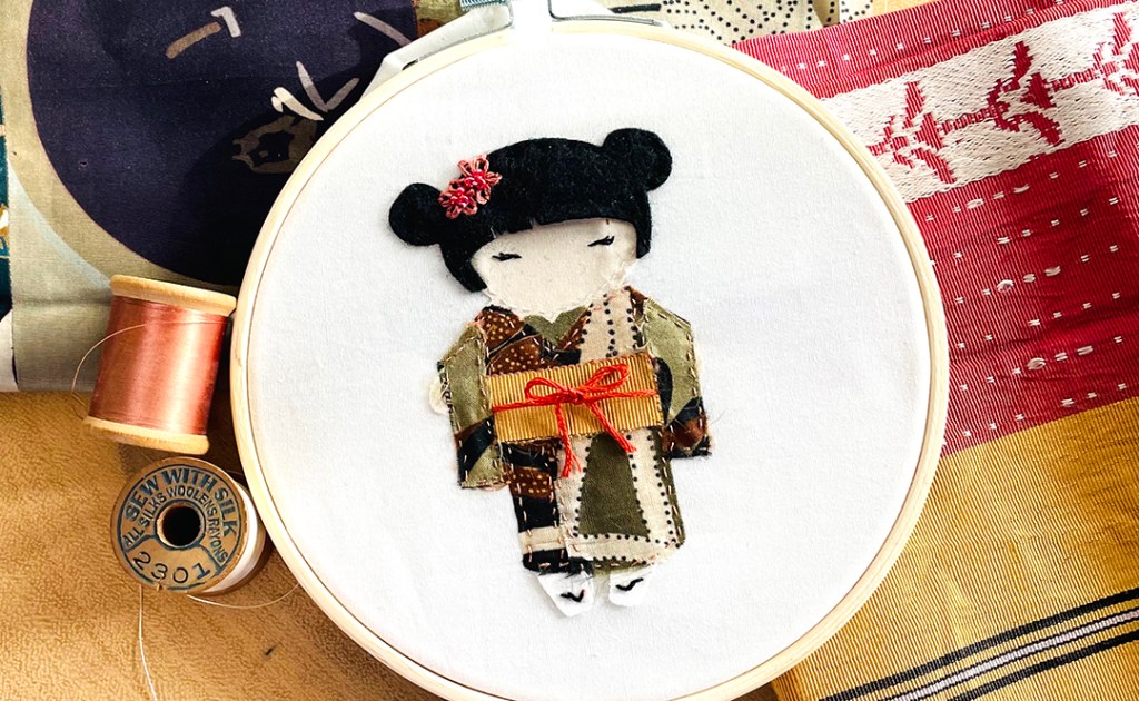 Applique Kokeshi Kutie