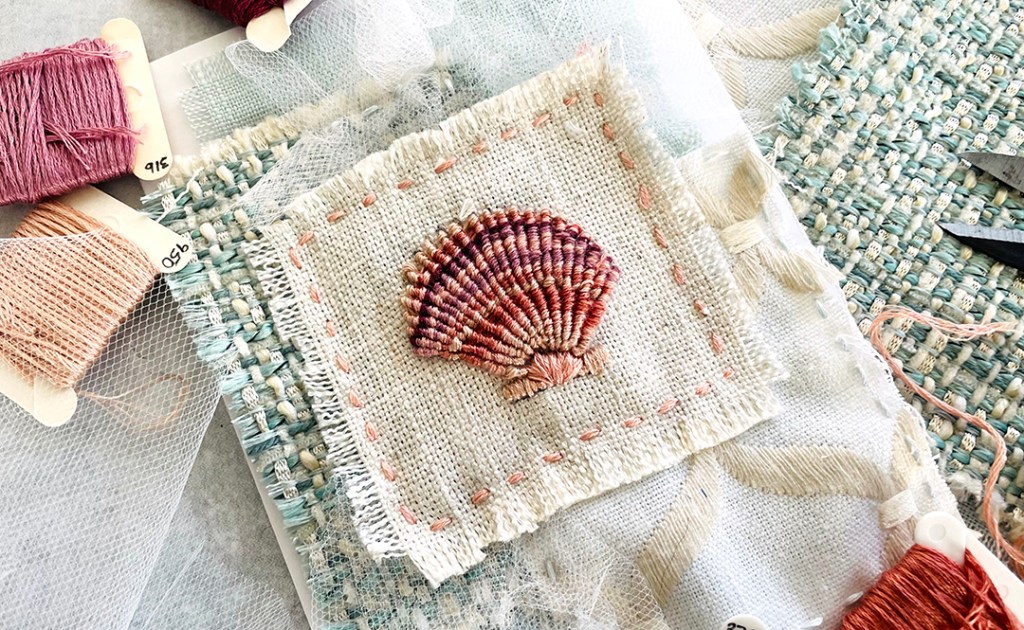 How to Combine Stamping and Slow Stitching for Beautiful&nbsp;Cards