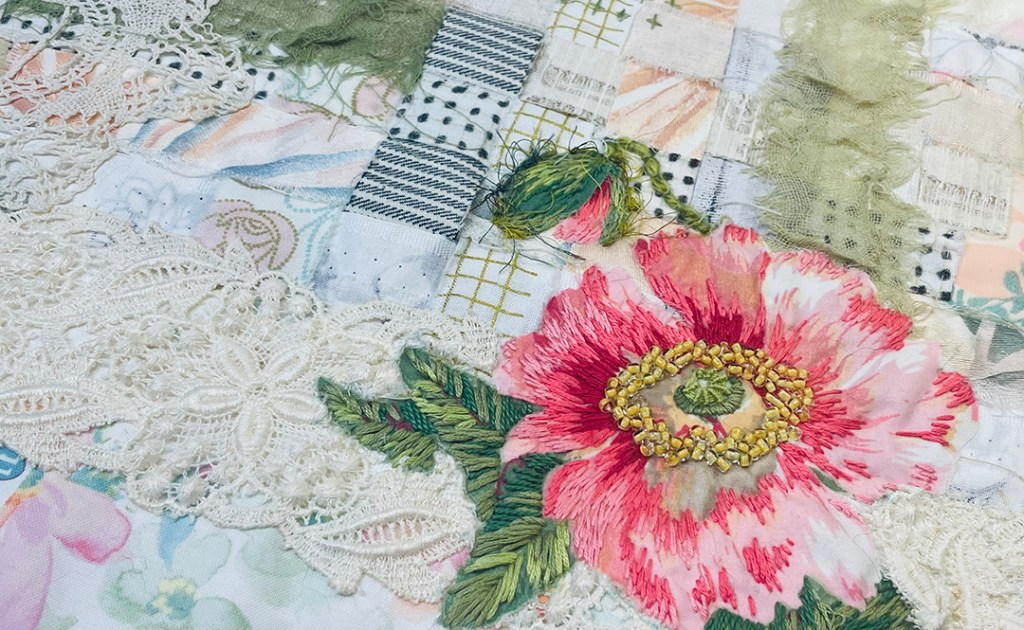 Stitching the slow stitch notebook cover, part&nbsp;3