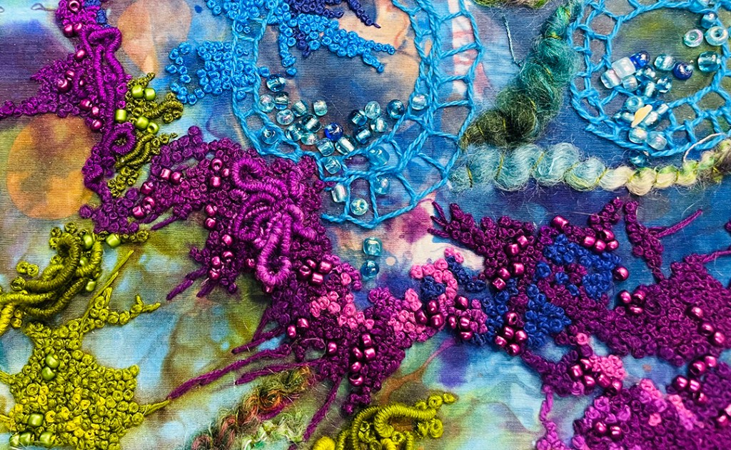 More Creative Stitching and Beads on the Stitch Notebook, Part&nbsp;5