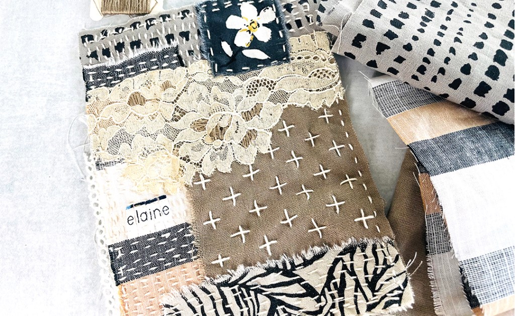 Make a personalized slow stitch birthday&nbsp;card