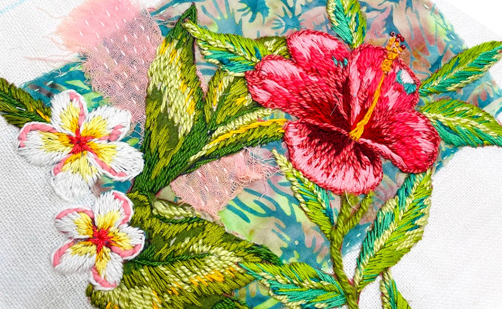 Part 2 – Create Stunning Textile Art from a Thrifted Hawaiian&nbsp;Shirt