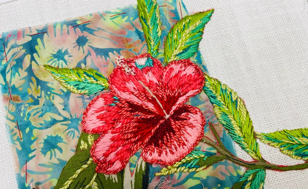 Part 1 – Modern Embroidery Using a Thrifted Hawaiian&nbsp;Shirt