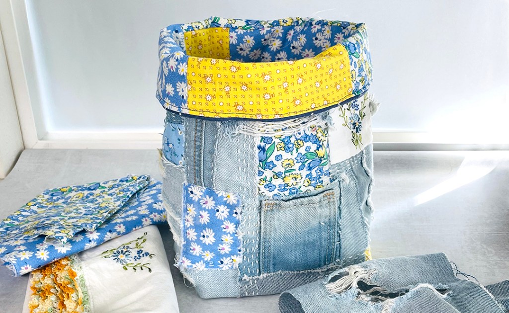 Part 3 – Finishing the Reversible, Tattered Denim&nbsp;Vessel