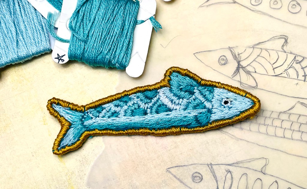 Turning My Art into a hand-stitched embroidery&nbsp;patch